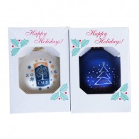 #2188 Shatterproof Ornaments - 2 pack - 3-1/4"